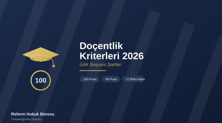 yeni doçentlik kriterleri