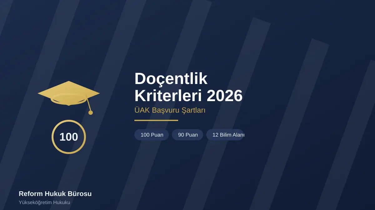 yeni doçentlik kriterleri