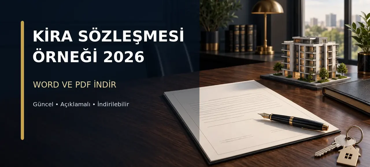 Kira sözleşmesi örneği 2026 Word ve PDF indir