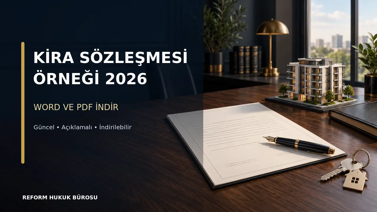 Kira sözleşmesi örneği 2026 Word ve PDF indir