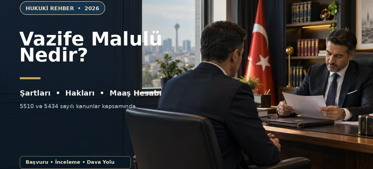 Vazife malulü şartları, hakları ve maaş hesabı hakkında avukat görüşmesi