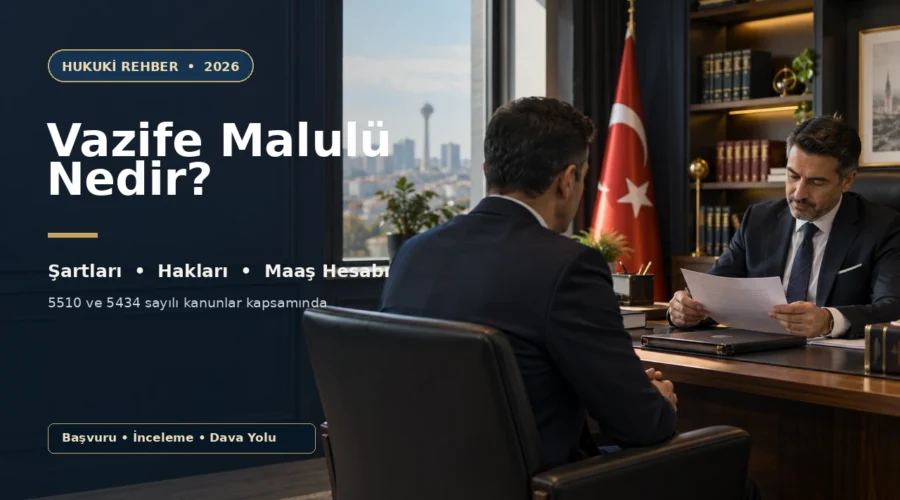 Vazife malulü şartları, hakları ve maaş hesabı hakkında avukat görüşmesi