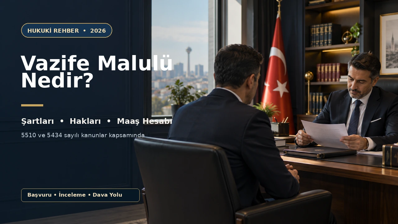 Vazife malulü şartları, hakları ve maaş hesabı hakkında avukat görüşmesi